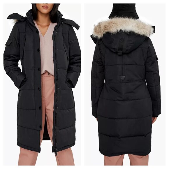 NEW Noize Kaylee Size XS Long Heavyweight Hooded Parka Coat - Picture 1 of 16